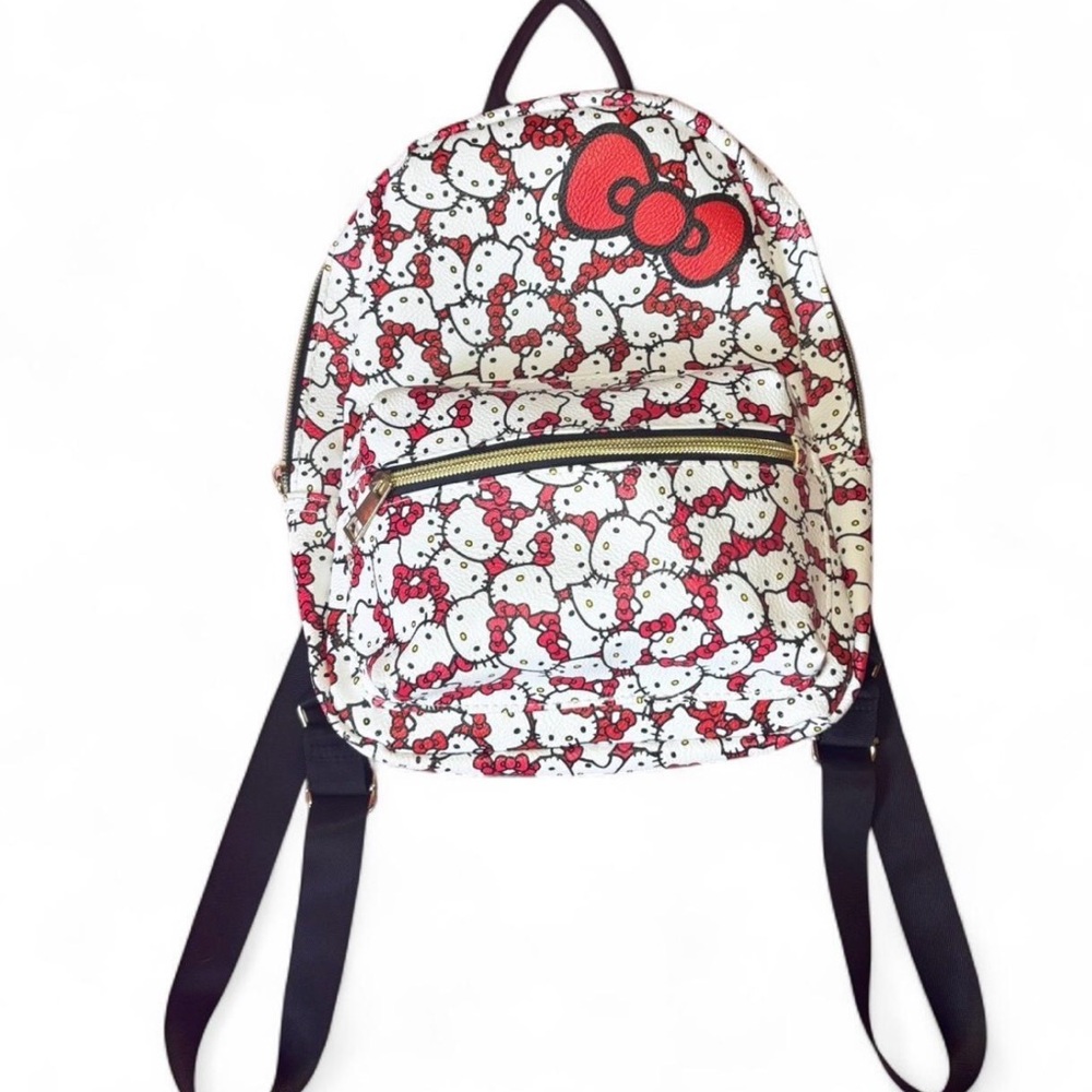 Hello Kitty Red and White Bag with Bow Accent